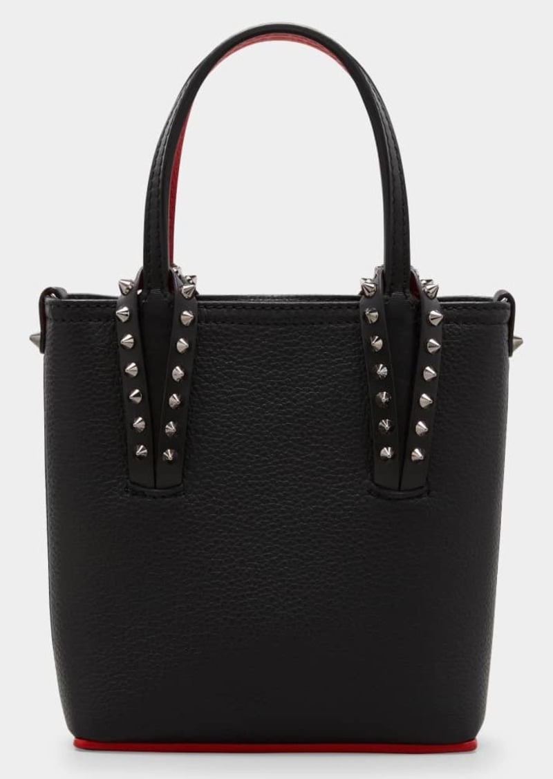 Christian Louboutin Cabata N/S Mini Tote in Grained Leather