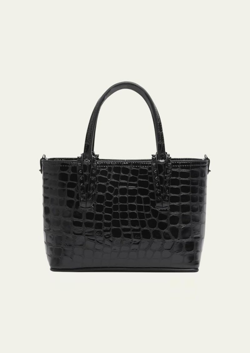 Christian Louboutin Cabata Mini Alligator-Embossed Tote Bag