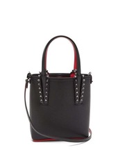 Christian Louboutin Cabata mini spike-embellished grained-leather bag