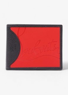 Christian Louboutin Coolcard Logo-Plaque Bifold Wallet / Calfskin Leather