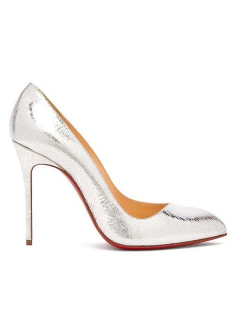 Christian Louboutin Corneille 100 cracked-leather pumps