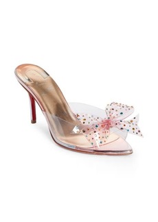 Christian Louboutin Crystal Embellished Pointed Toe Slide Sandal
