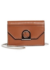 Christian Louboutin Elisa Leather Crossbody Bag in Brown/Silver at Nordstrom