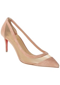 Christian Louboutin Galativi 70 Suede & Mesh Pump