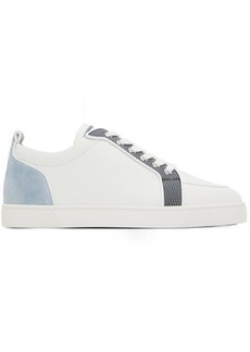 Christian Louboutin Gray & Blue Rantulow Sneakers