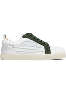 Christian Louboutin Green & Off-White Varsijunior Sneakers