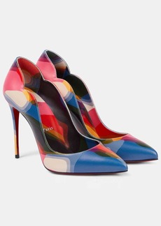 Christian Louboutin Hot Chick 100 printed leather pumps