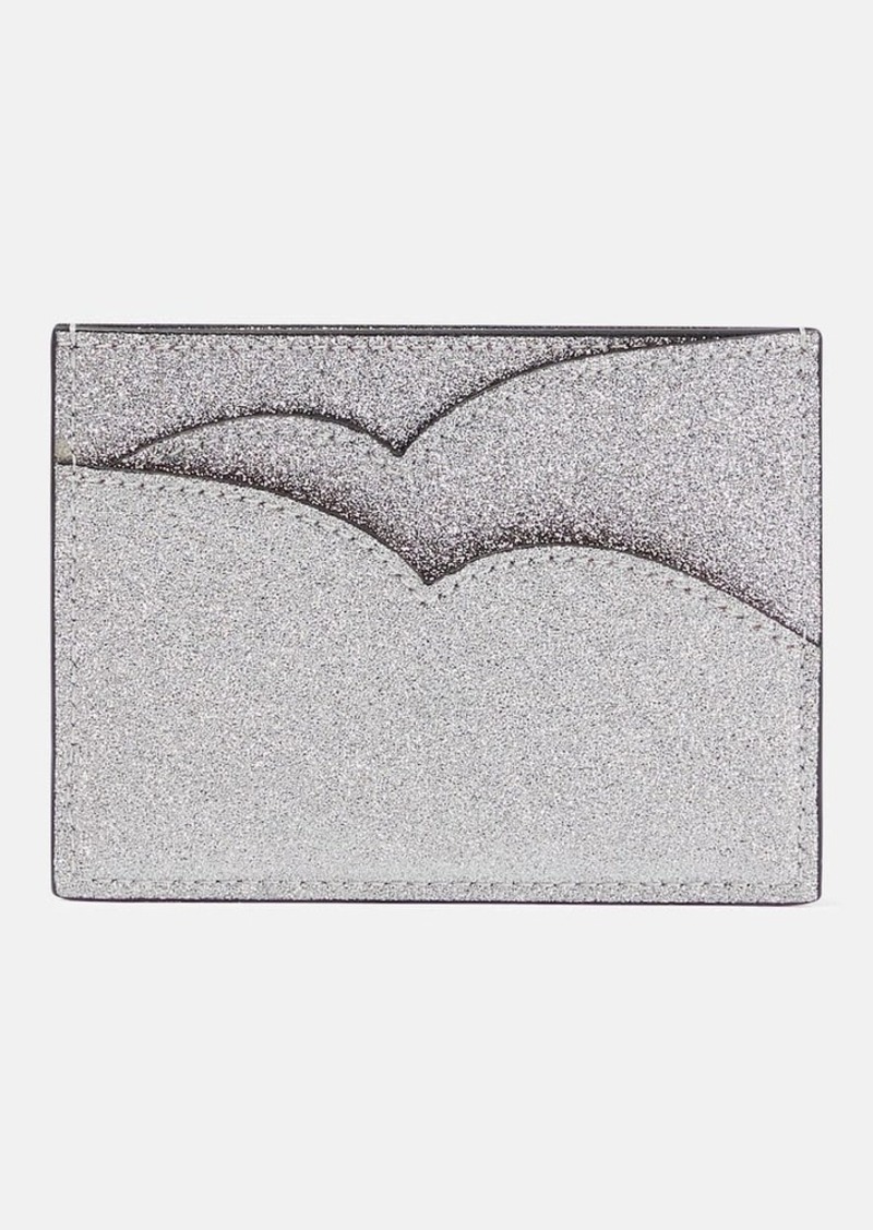 Christian Louboutin Hot Chick glittered leather card holder