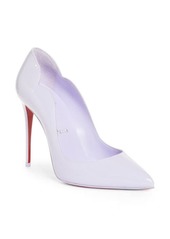 Christian Louboutin Hot Chick Scallop Pointed Toe Pump in Lilac at Nordstrom