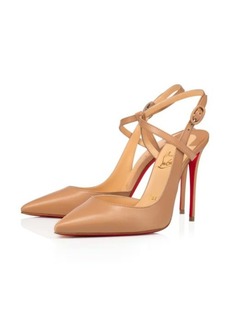 Christian Louboutin Jenlove Ankle Strap Pointed Toe Pump