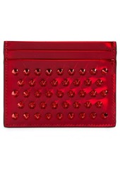 Christian Louboutin Kios Psychic Spike Patent Leather Card Case