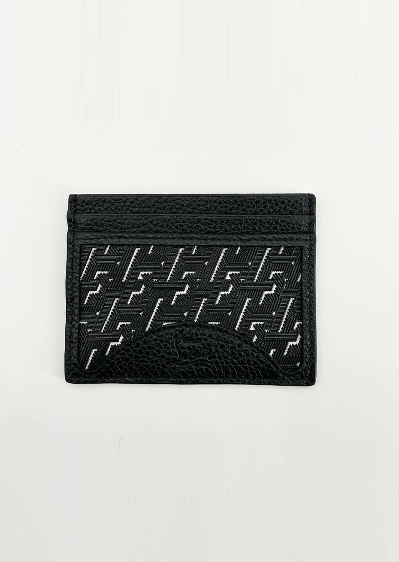 Christian Louboutin Kios Techno Leather Card Holder - Black