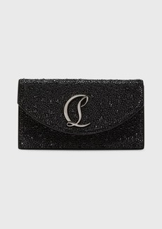 Christian Louboutin Loubi54 Small Wallet on Chain in Strass