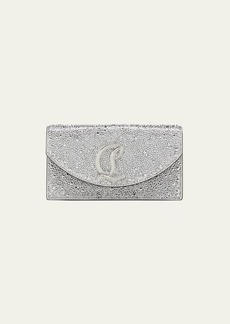 Christian Louboutin Loubi54 Wallet on Chain in Strass Suede