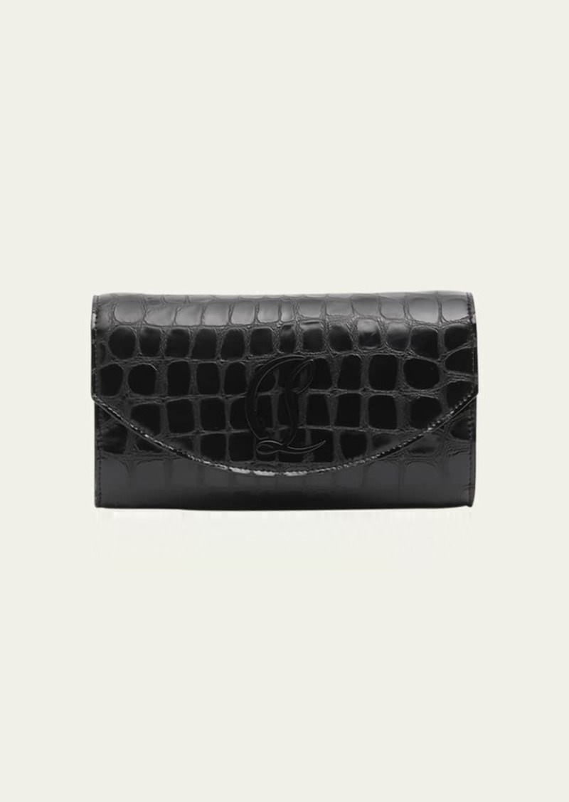 Christian Louboutin Loubi54 Wallet on Chain in Alligator Embossed Leather