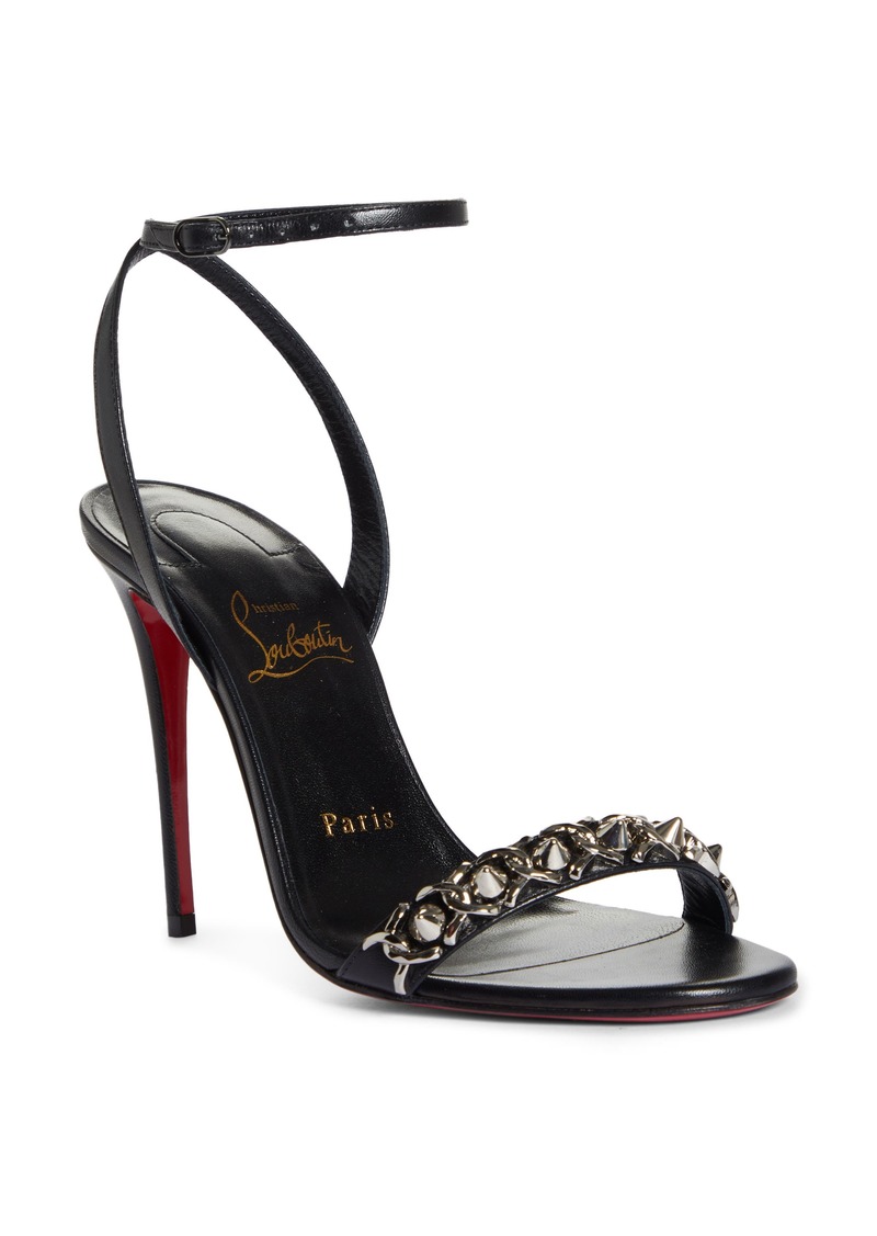 Christian Louboutin Galativi 85 Leather, Corded Lace And Mesh