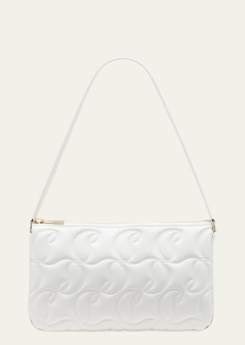 Christian Louboutin Loubila Shoulder Bag in CL Embossed Nappa Leather