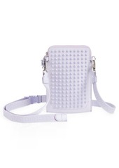 Christian Louboutin Loubilab Spiked Leather Crossbody Bag in Lilac Smoke/Lilac Smoke Mat at Nordstrom