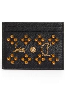 Christian Louboutin Loubisky Seville Studded Leather Card Case