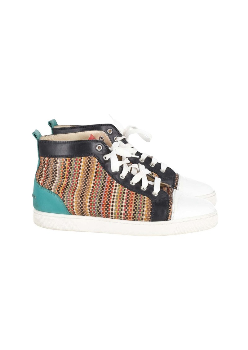 Christian Louboutin Louis Orlato High-Top Sneakers in Multicolor Leather