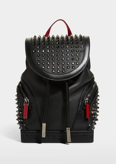 Christian Louboutin Men's Explorafunk Spiked Leather Backpack