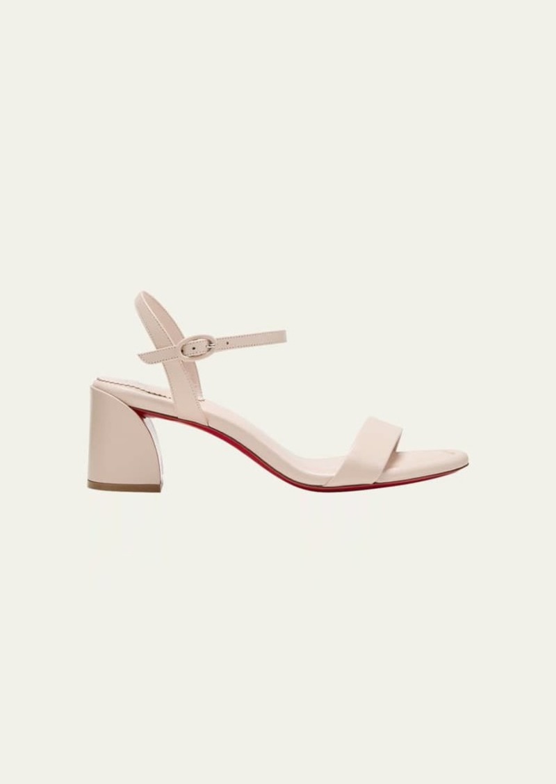 Christian Louboutin Miss Jane Red Sole Ankle-Strap Sandals