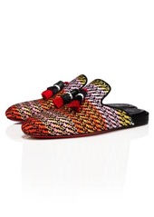 Christian Louboutin Navy Coolito Floral Loafer Mule in Multi/Black at Nordstrom