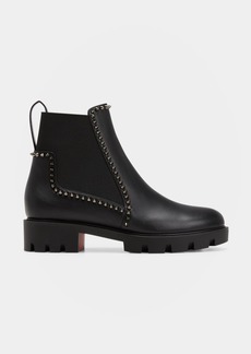 Christian Louboutin Out Lina Spike Red Sole Ankle Boots