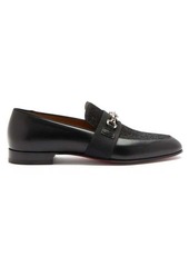 Christian Louboutin Panamax chain-embellished leather loafers