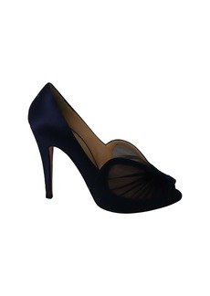 Christian Louboutin Papilipi 100 Pumps in Navy Blue Satin