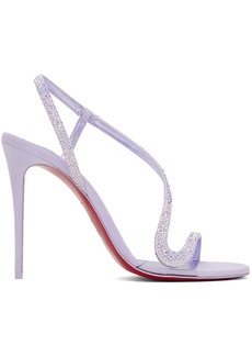 Christian Louboutin Purple Rosalie Strass 100 Heeled Sandals