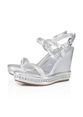 Christian Louboutin Pyrastrass Crystal Embellished Wedge Sandal