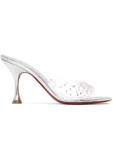 Christian Louboutin Silver Degramule Strass 85 Heeled Sandals