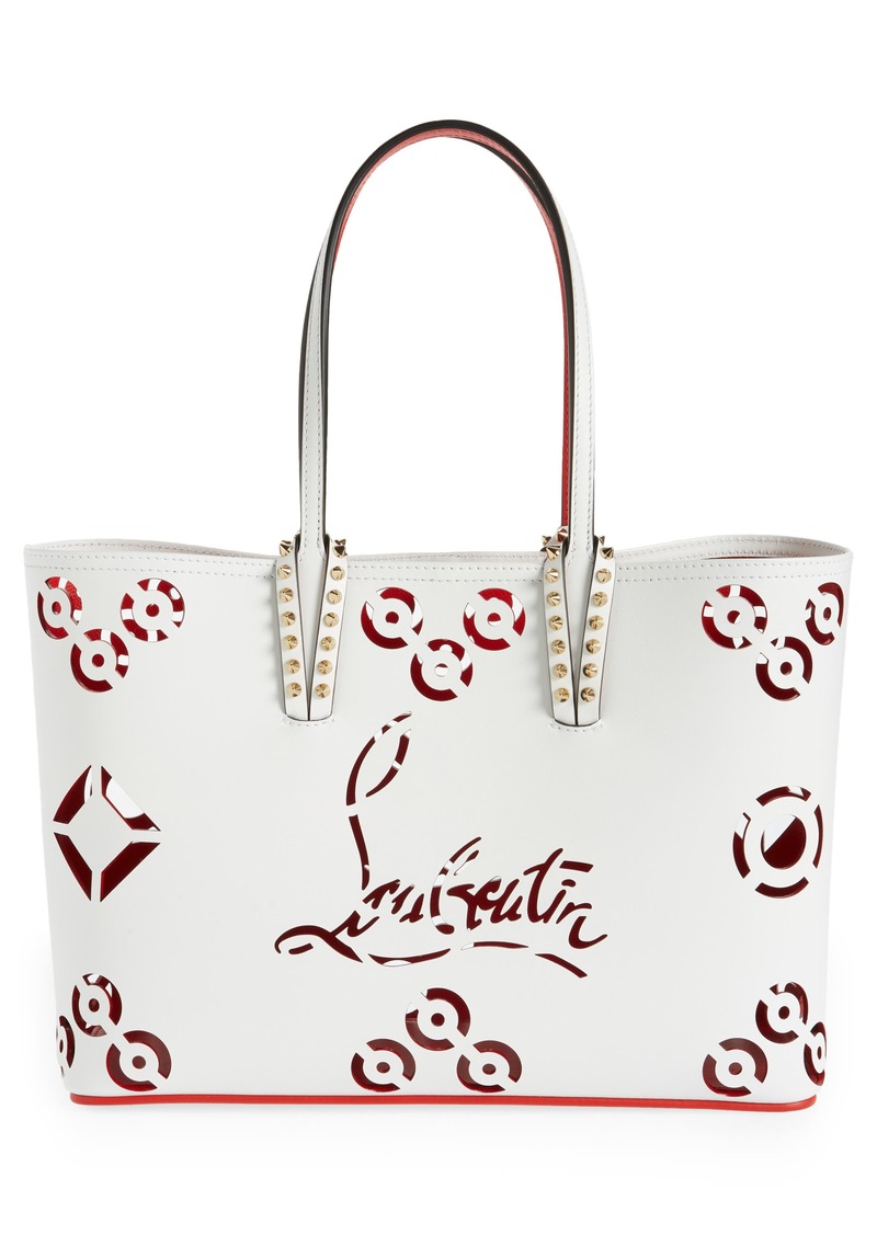 cabata loubinthesky red sole tote bag