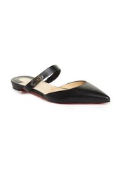 Christian Louboutin Strappy Pointed Toe Mule in Black at Nordstrom