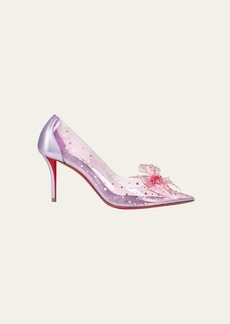 Christian Louboutin Strass Jelly Bow Red Sole Pumps