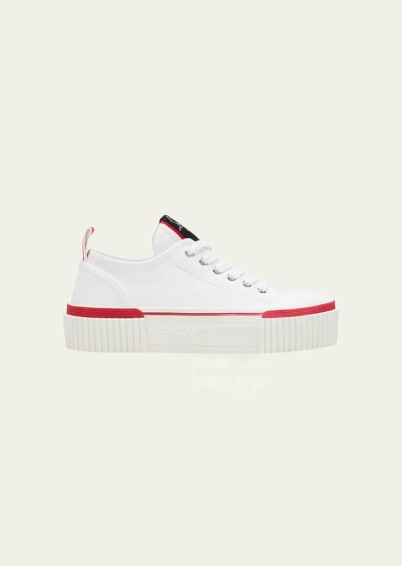 Christian Louboutin Super Pedro Low-Top Red Sole Sneakers