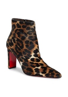 Christian Louboutin Suprabooty Pointed Toe Genuine Calf Hair Bootie