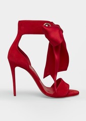 Christian Louboutin Torrida Silk Bow Red Sole Sandals