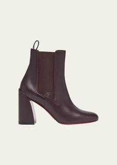 Christian Louboutin Turelastic Leather Red Sole Chelsea Boots
