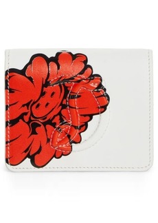 Christian Louboutin x Shun Sudo By My Side Button Flower Leather Bifold Wallet