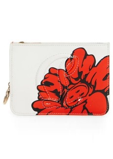 Christian Louboutin x Shun Sudo By My Side Button Flower Leather Card Case