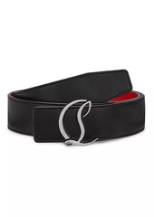 Christian Louboutin CL Logo Buckle Leather Belt