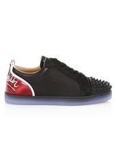 Christian Louboutin - Fun Louis Spike-embellished Leather Trainers - Mens - Multi