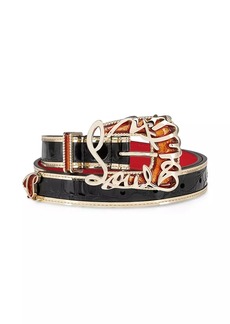 Christian Louboutin Giddy Logo Belt