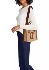 Christian Louboutin Large By My Side Raffia Tote Bag