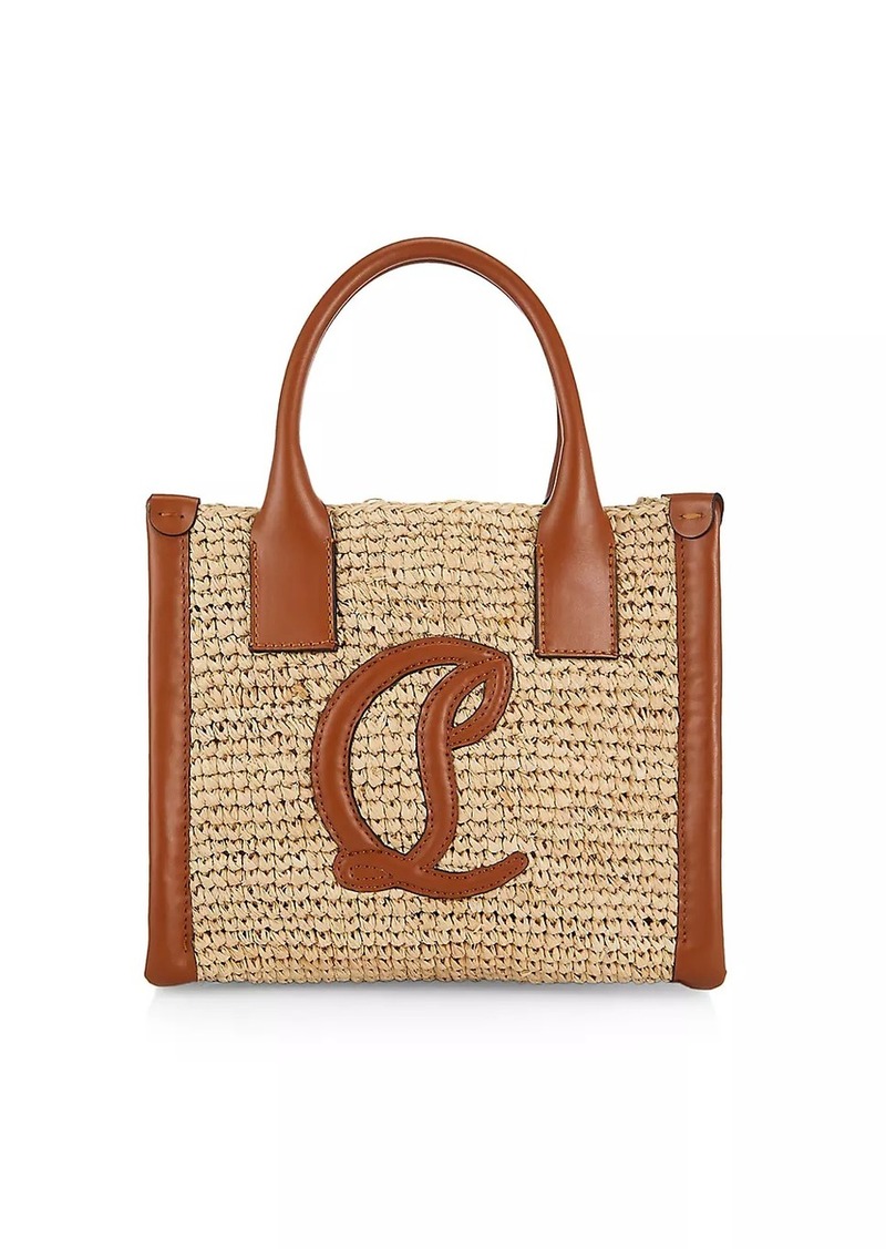 Christian Louboutin Large By My Side Raffia Tote Bag