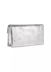 Christian Louboutin Loubi54 Metallic Leather Clutch