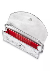 Christian Louboutin Loubi54 Metallic Leather Clutch