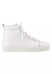 Christian Louboutin Louis Leather High-Top Sneakers